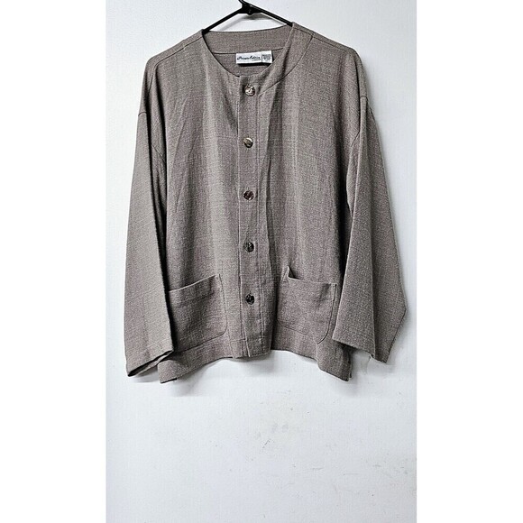 CHICO'S Private Edition Long Sleeve Button-Up Women Cardigan Jacket (1) - Picture 1 of 3